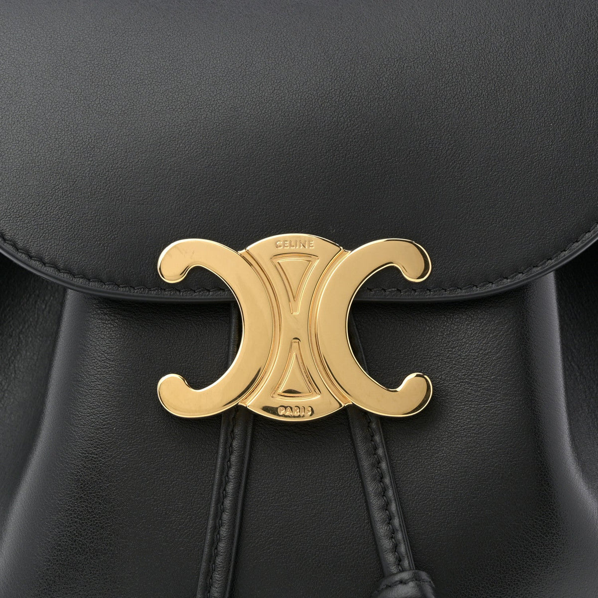 Triomphe Calfskin Bonnie Backpack Black