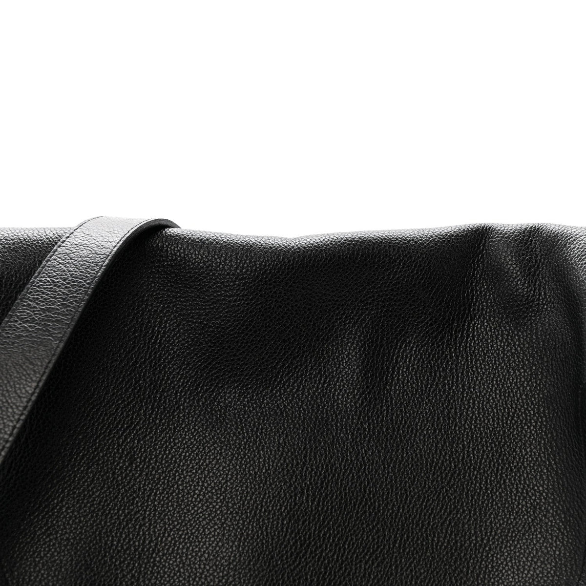 Grained Calfskin Medium Jennifer Crossbody Bag Black