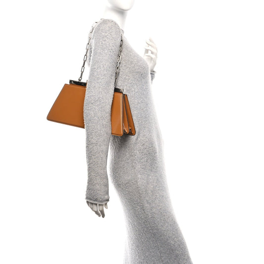 Patent Peekaboo Cut Caramello