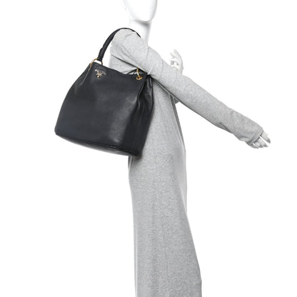 Vitello Daino Hobo Black