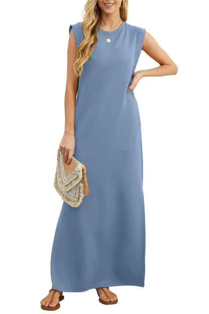 Women's Casual Loose Split Wrinkle-Free Maxi Dress