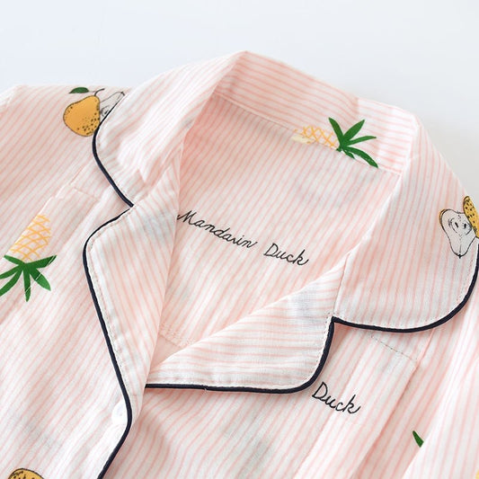 Printed  Long Sleeve Pajama Set