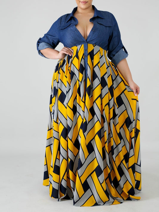 Be The Queen Plus Size Maxi Dress
