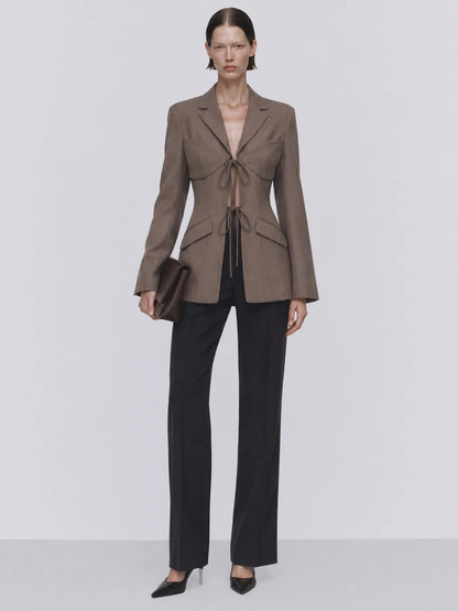 Beatrice Irregular Cut-Out Blazer