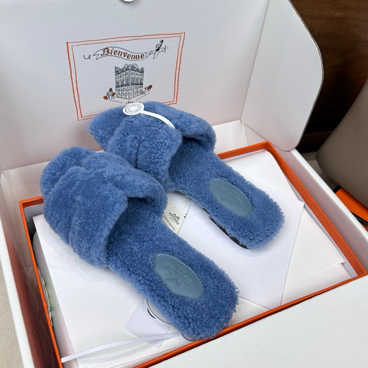 HM Oran Sandal Blue Wool 598199
