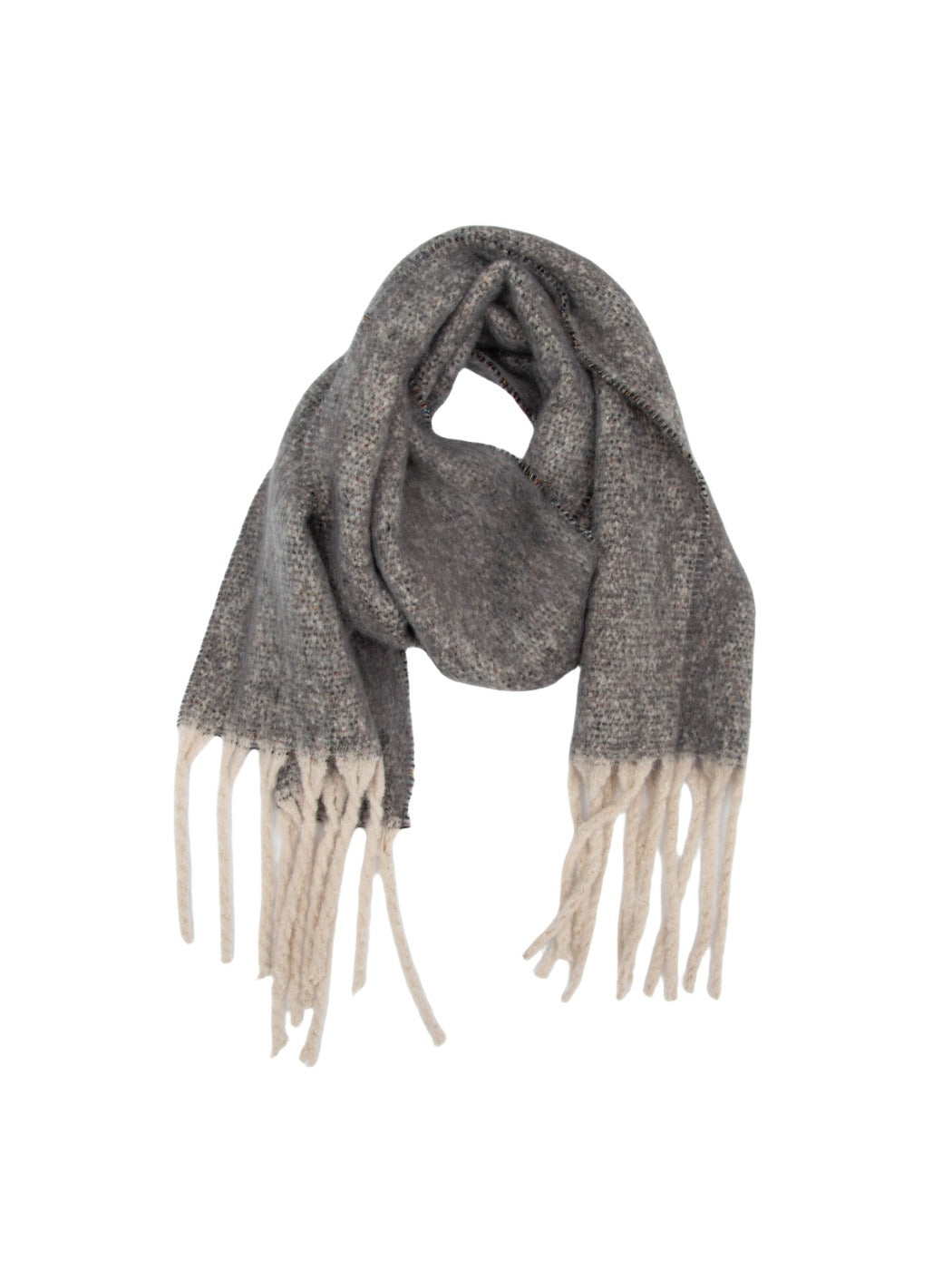 Scarvii - Winter Snake Printed Tassel Scarf