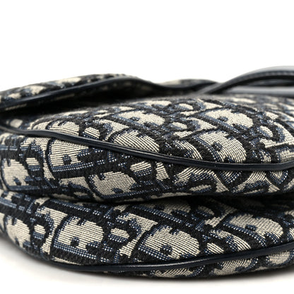Oblique Saddle Bag Blue