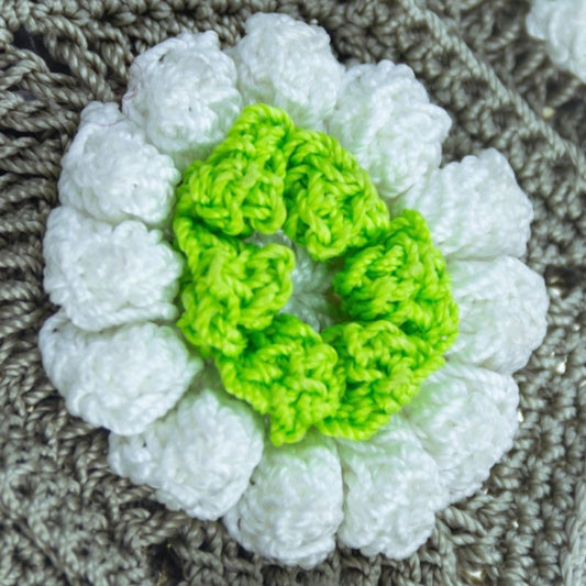 Crochet Granny Square Bag Green Flower Crochet Bag