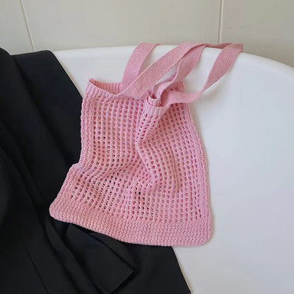 Crochet Tote Bag Tote Handbag Knit Bag