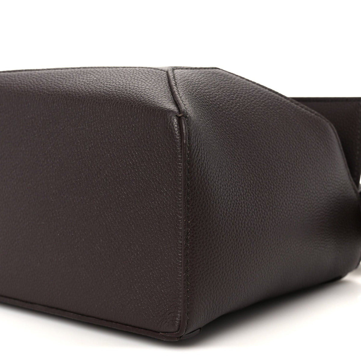Soft Grained Calfskin Small Puzzle Edge Bag Dark Chestnut