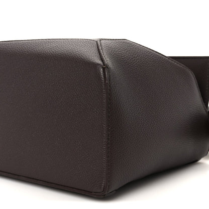 Soft Grained Calfskin Small Puzzle Edge Bag Dark Chestnut