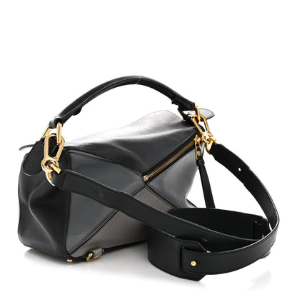 Calfskin Small Puzzle Bag Grey Multitone