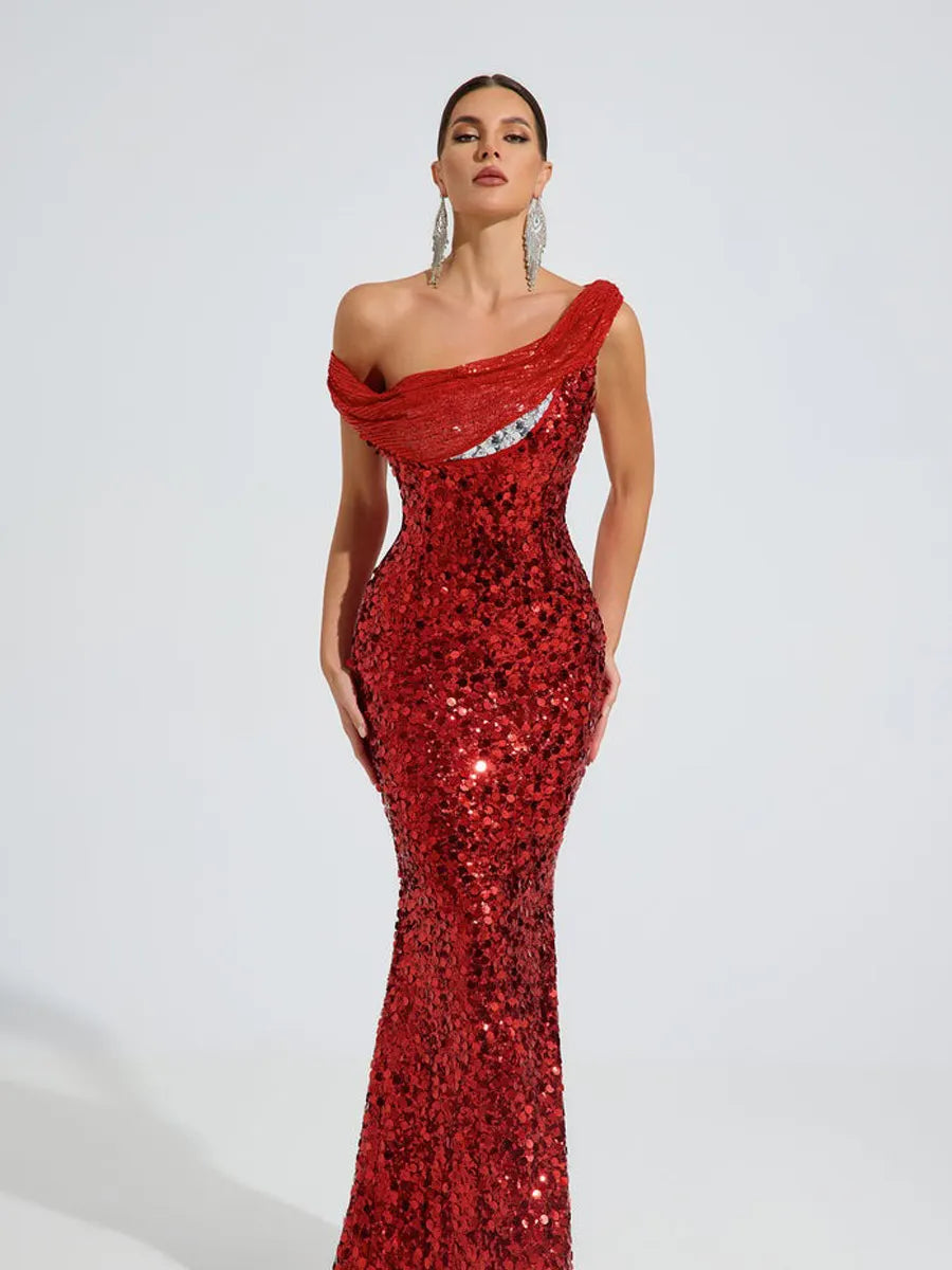 Felicia Sequin Glam Maxi Dress