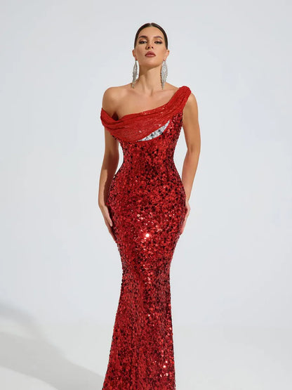 Felicia Sequin Glam Maxi Dress