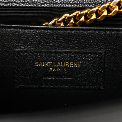Grain De Poudre Medium Classic Monogram Kate Satchel Black