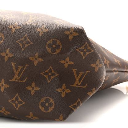 Monogram Flower Zipped Tote MM Bordeaux