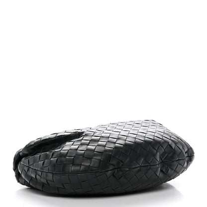 Nappa Intrecciato Teen Jodie Hobo Dark Moss