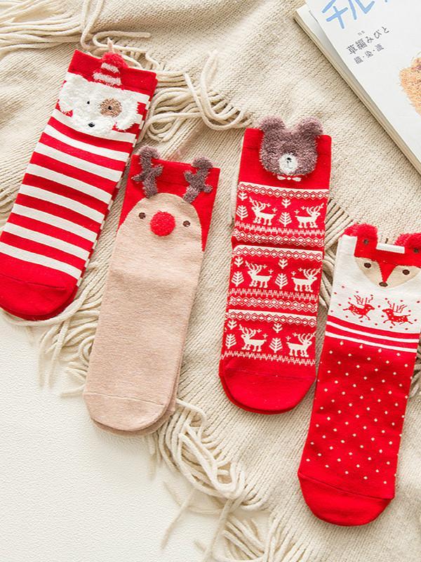 Christmas Autumn And Winter Cartoon  Stockings