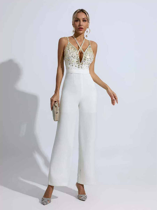 Cecilia Sequin Embellished Jumpsuit