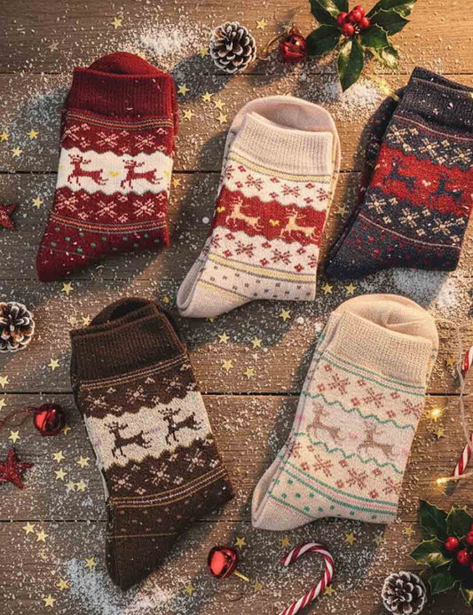 Christmas Cute Thick Warm Crew Socks