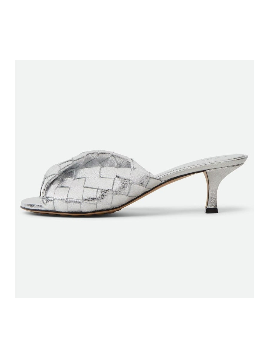 Rosalind Leather Woven Round-Toe Sandals