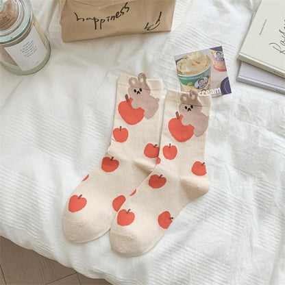 Rufia - 3D Cartoon Animal Mid-Calf Socks