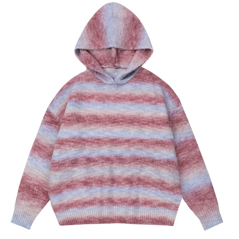 Hooded Stripes Sweater
