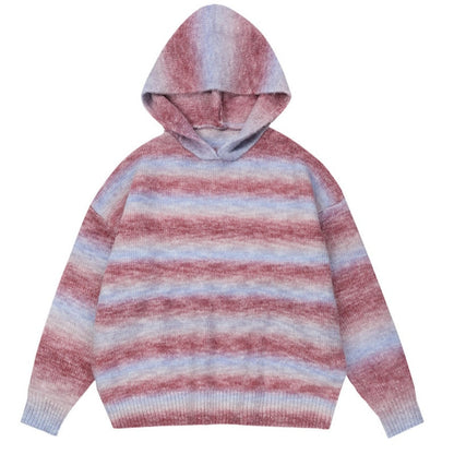 Hooded Stripes Sweater
