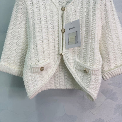 CC 26s White Knit Cardigan 345133