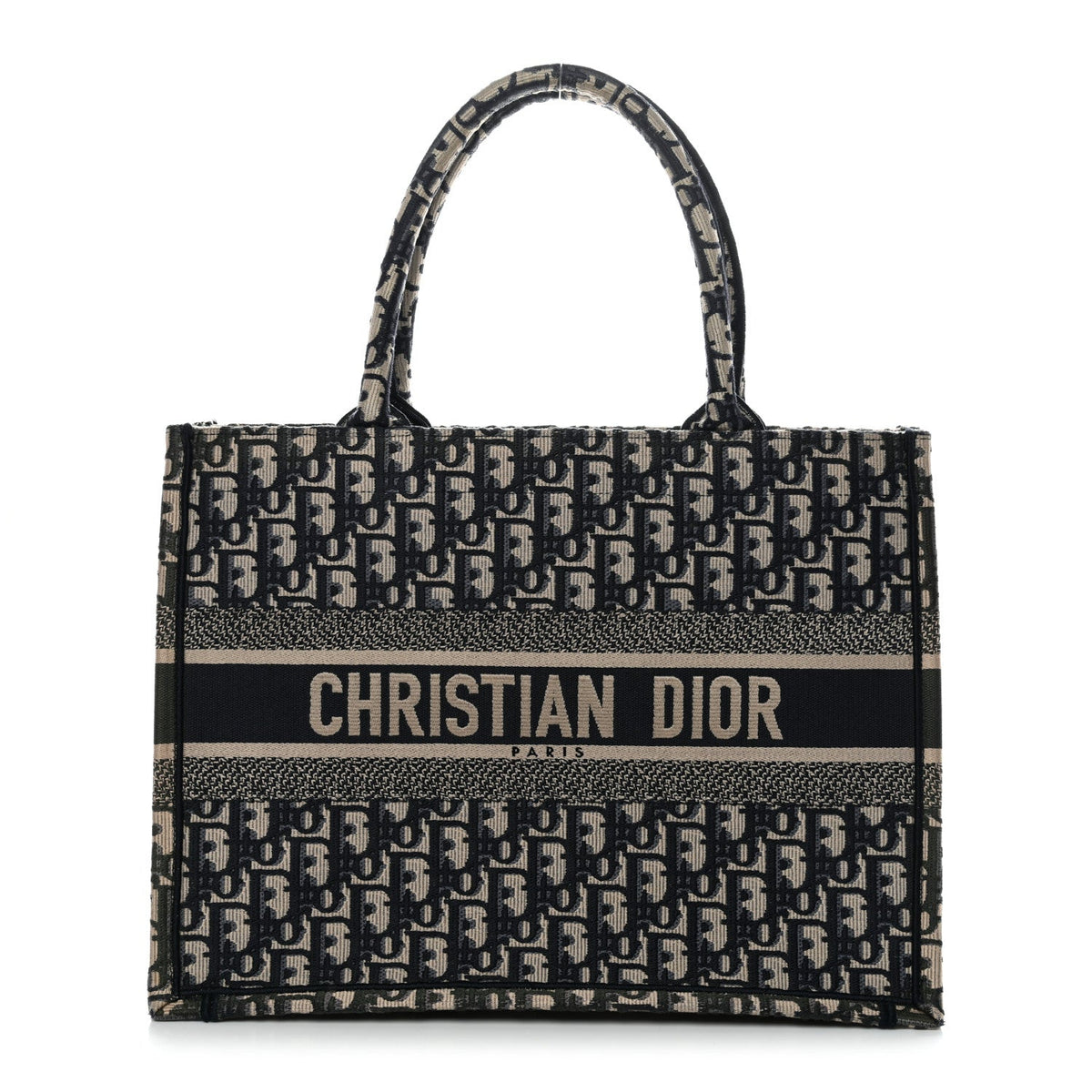 Oblique Medium Book Tote Blue Multicolor