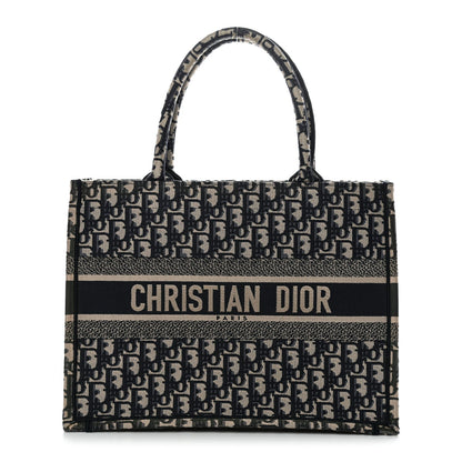 Oblique Medium Book Tote Blue Multicolor