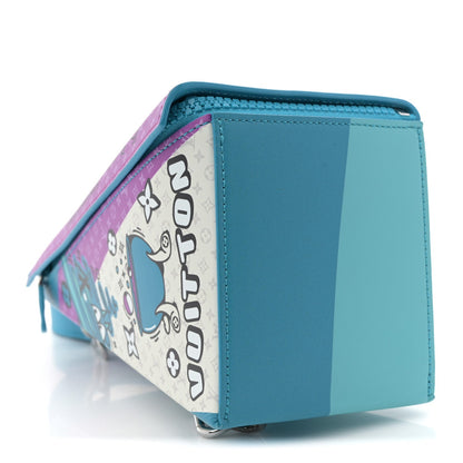 Monogram Sandwich Lunch Bag Blue