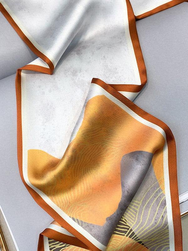 Original Oil Painting Printed Silk Scarf