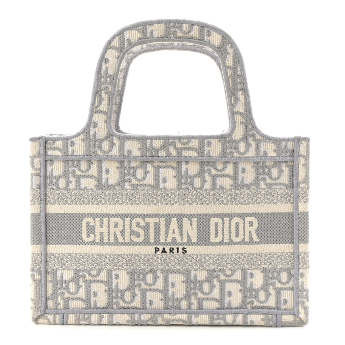 Oblique Mini Book Tote Grey Multicolor