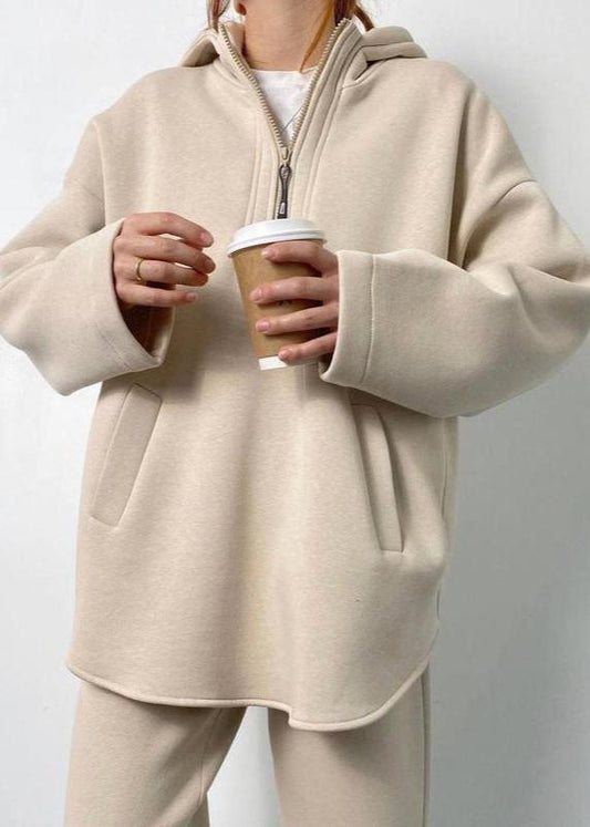 Hooded Lounge Set Cotton Soft Oversized
