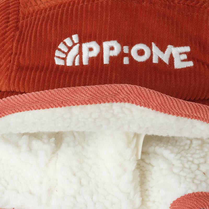 Winter Letter Embroidered Corduroy Trapper Hat