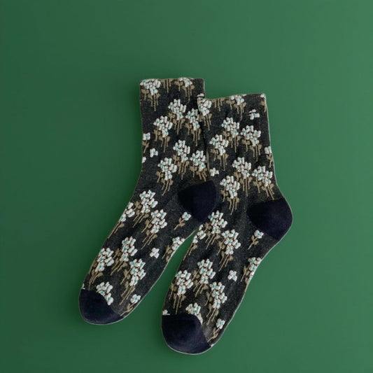 Rufia - Vintage Oil Painting Floral Socks