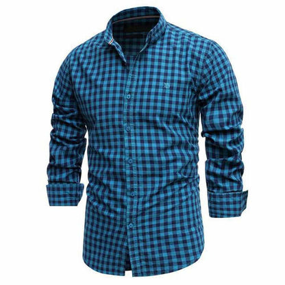 Sky Madrid Checkered Long Sleeve Shirt