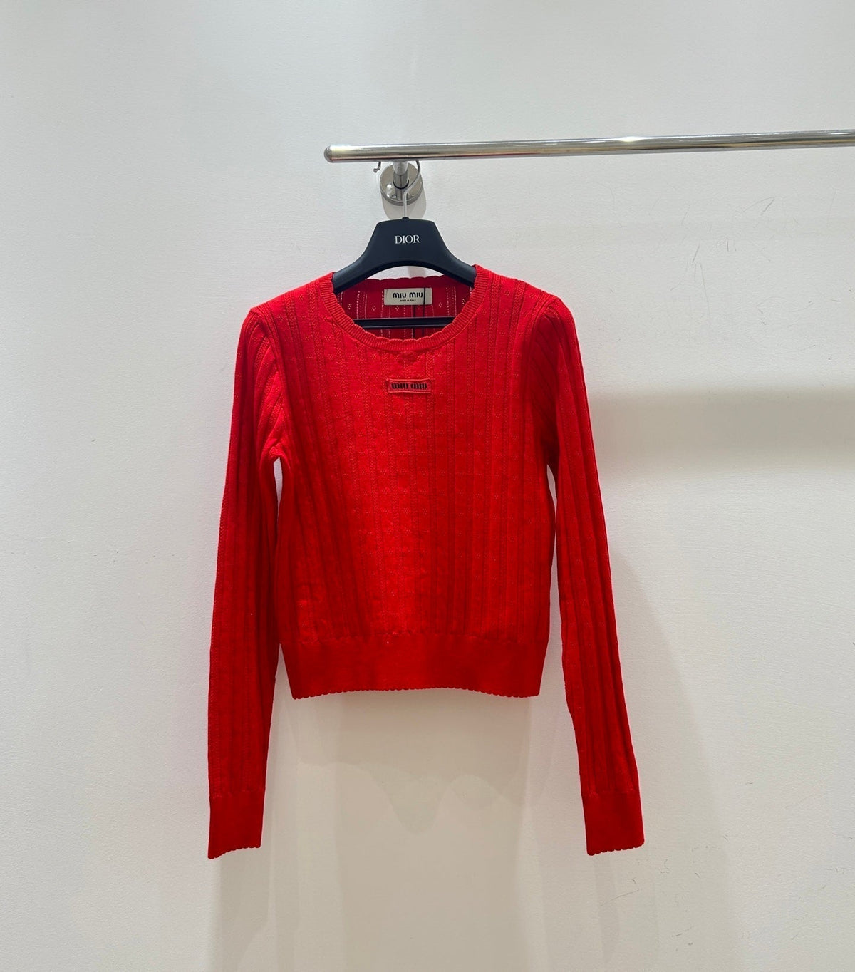 Miumiu 2025 Cable-knit Sweater Wool
