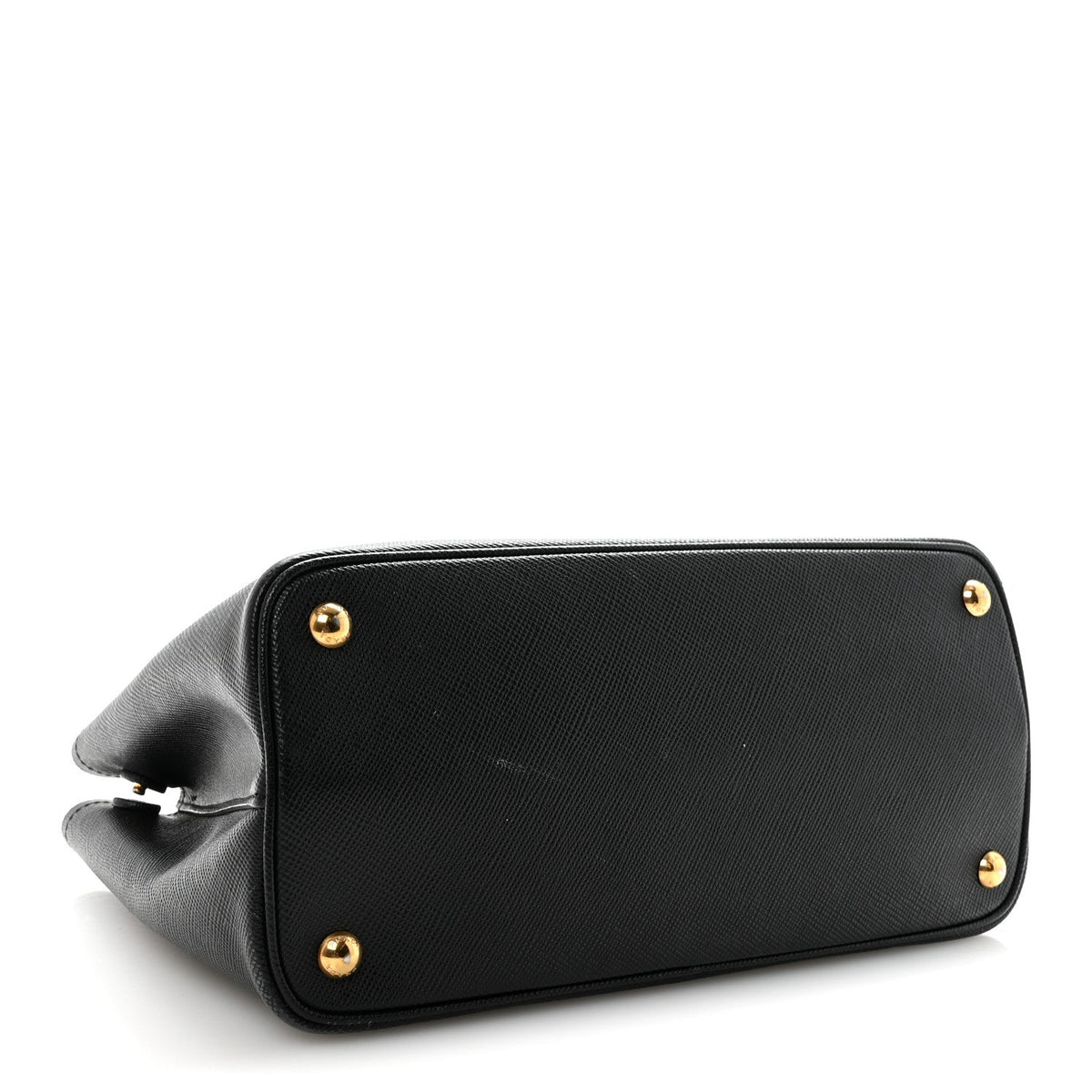 Saffiano Cuir Small Double Bag Black