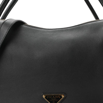 Soft Calfskin Darling Shoulder Bag Black