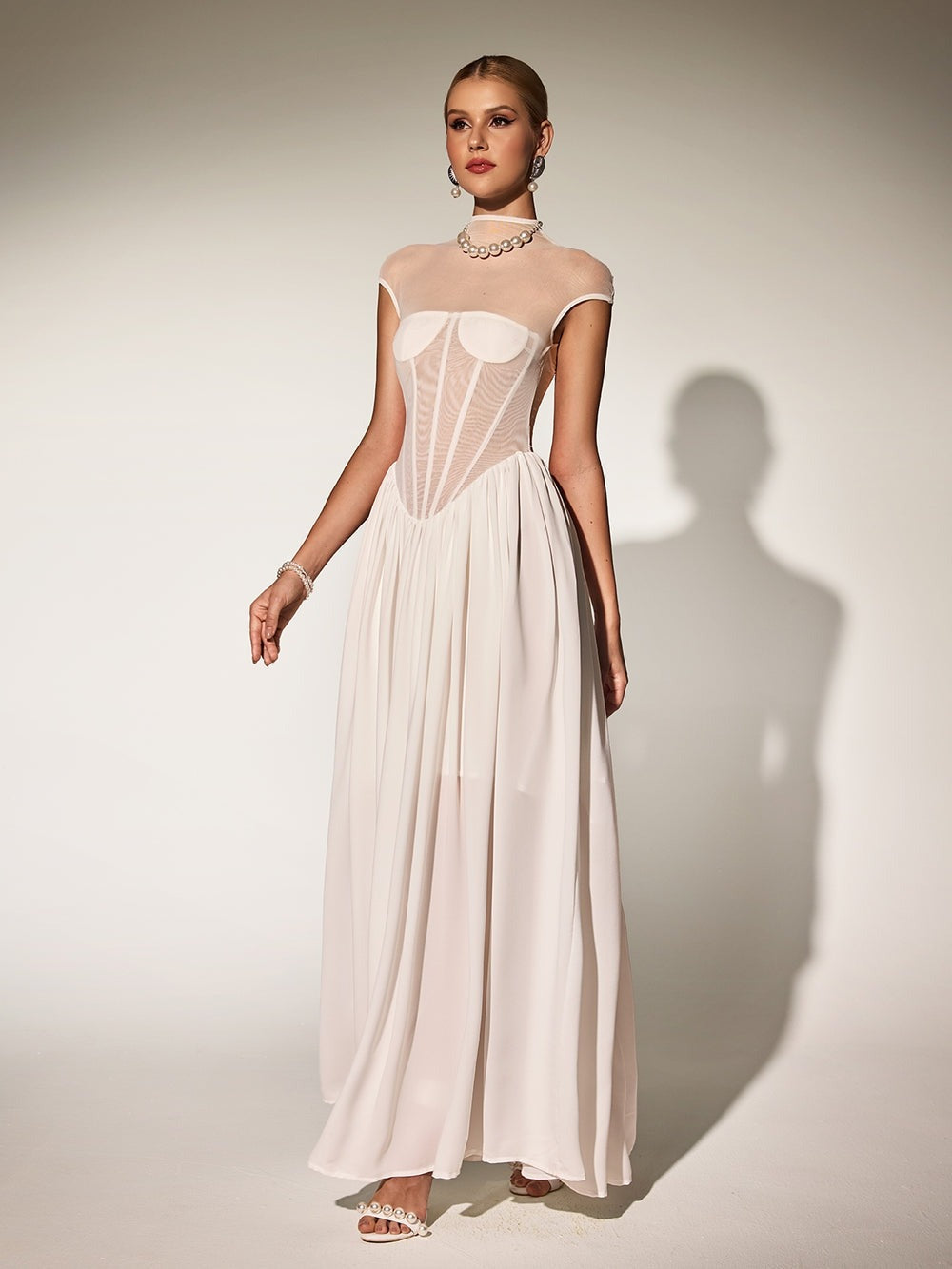 Karam Sleeveless Corset Maxi Dress