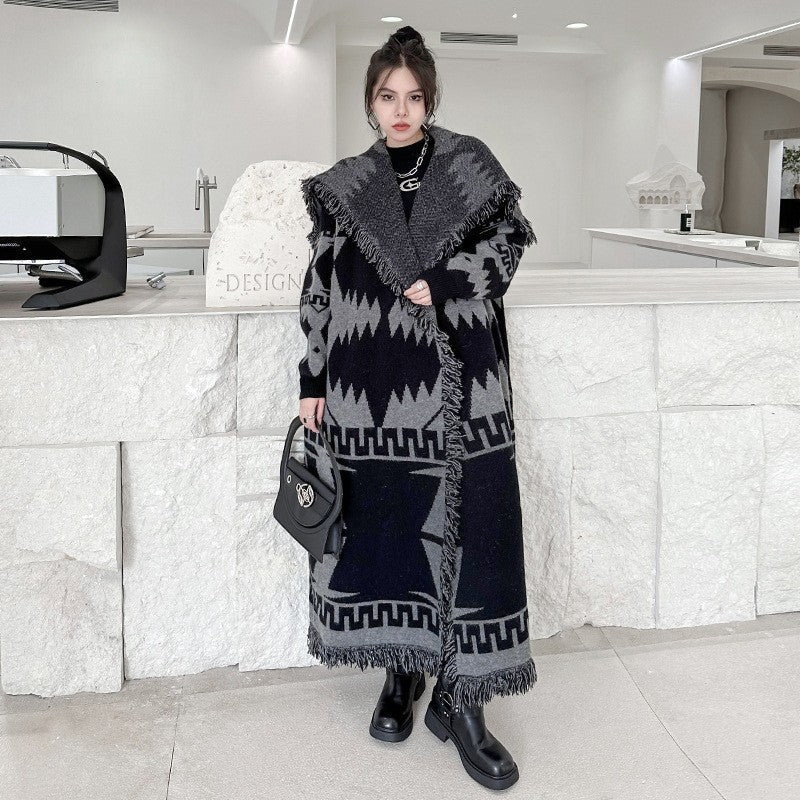 Loose Knitted Cardigan Coat