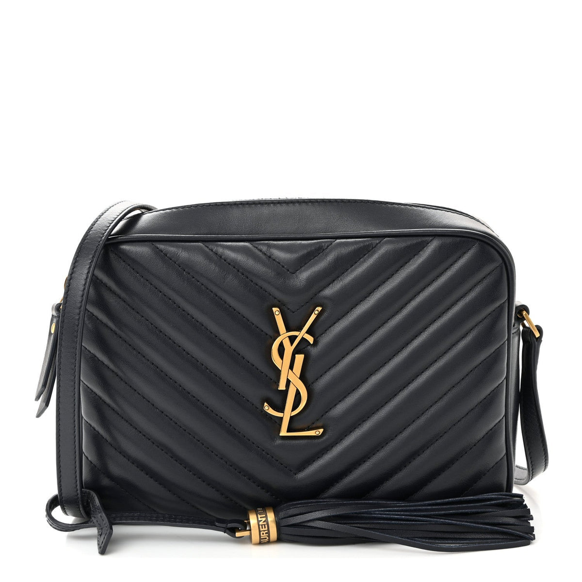 Calfskin Matelasse Monogram Lou Camera Bag Navy
