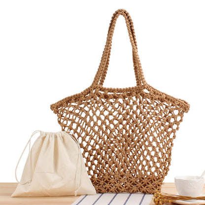 Crochet Market Bag Beach Vacation Net Bag