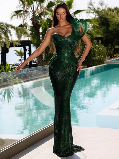 Noelle Maxi Dress In Green