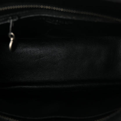 Caviar Quilted Medallion Tote Black