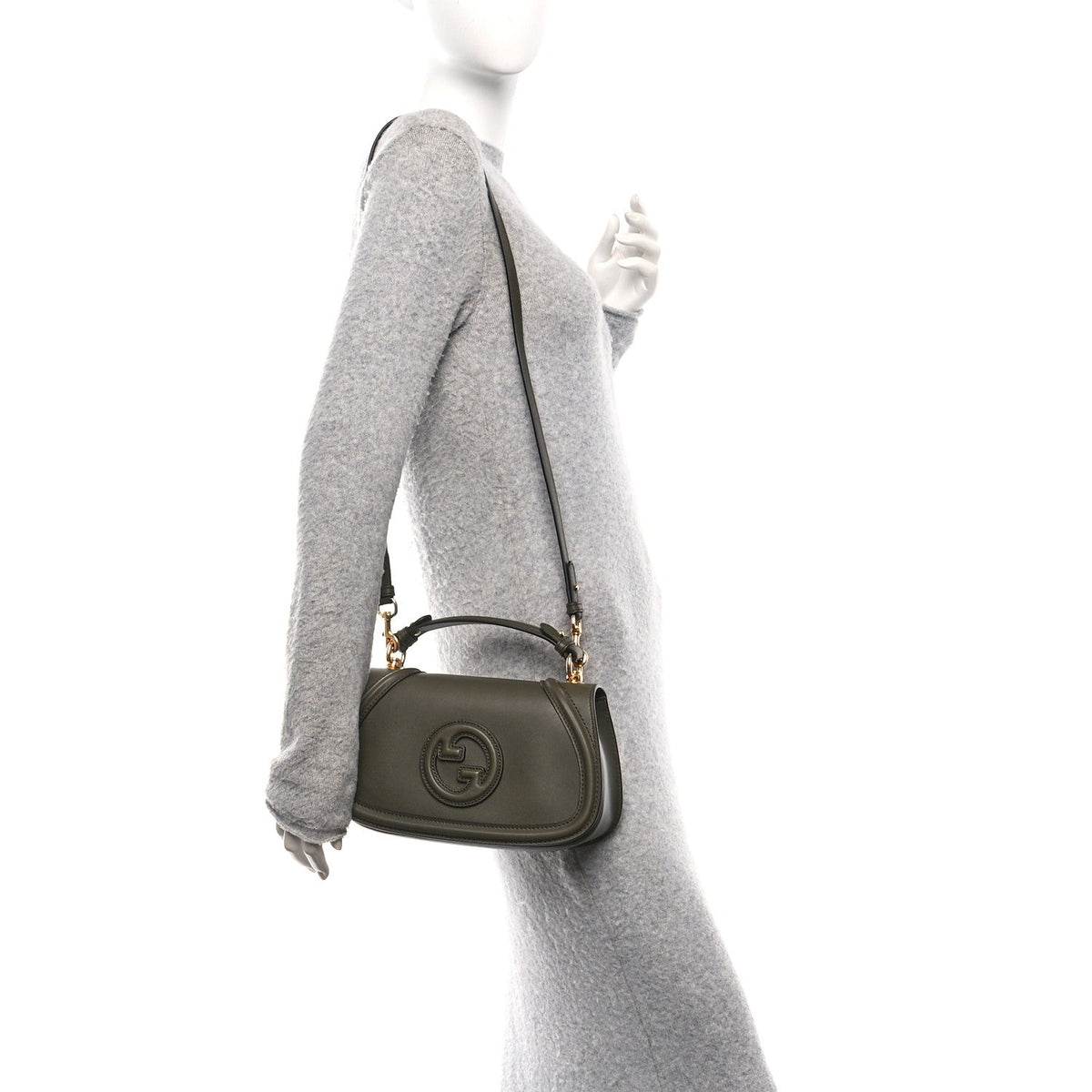 Roxy Calfskin Medium Blondie Top Handle Bag Luscious Green