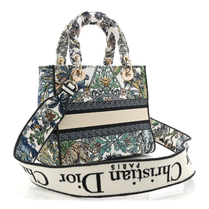 Canvas Embroidered Etoile de Voyage Medium Lady D-Lite Multicolor