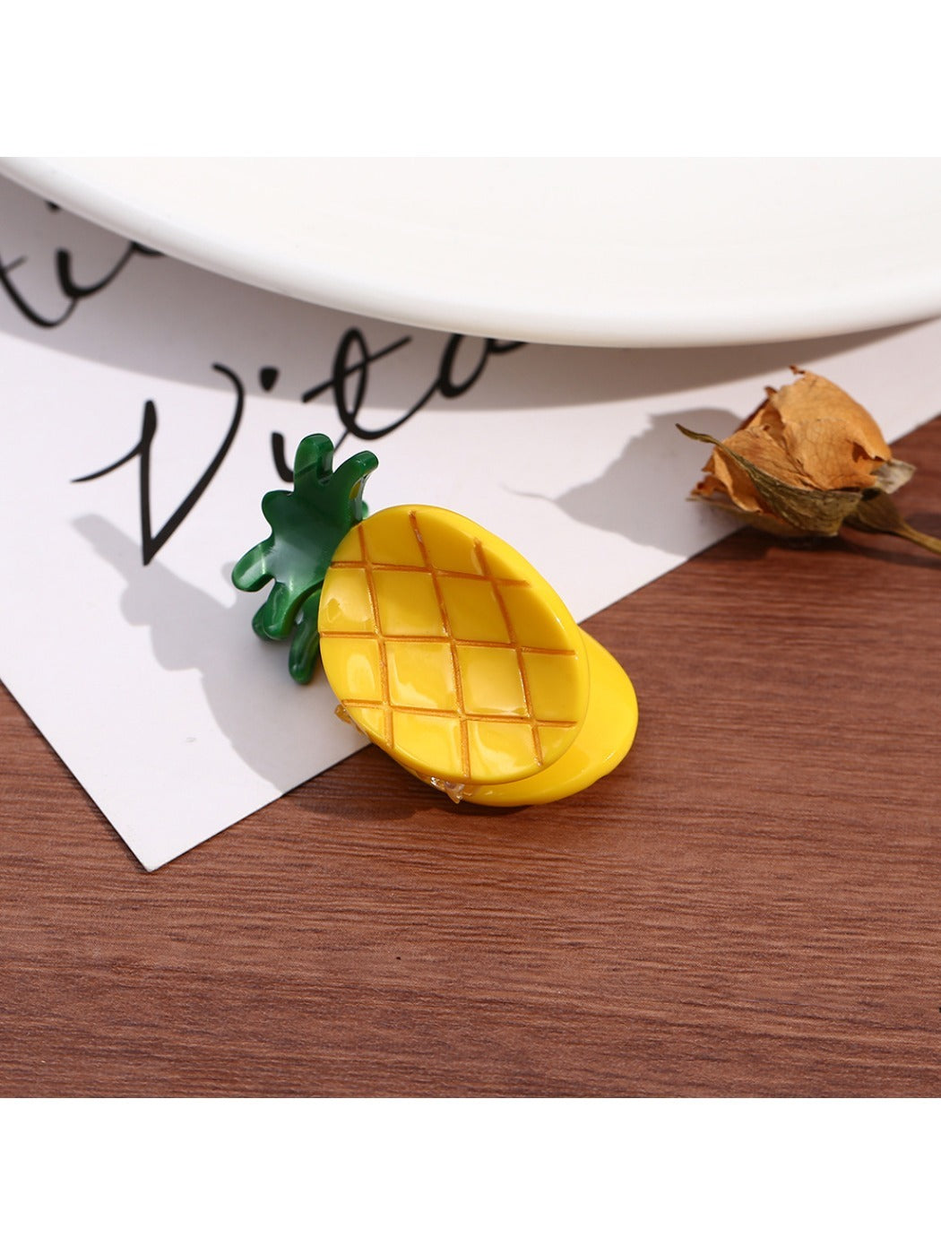 Clio - Fruit-Shaped Acetate Hair Clips